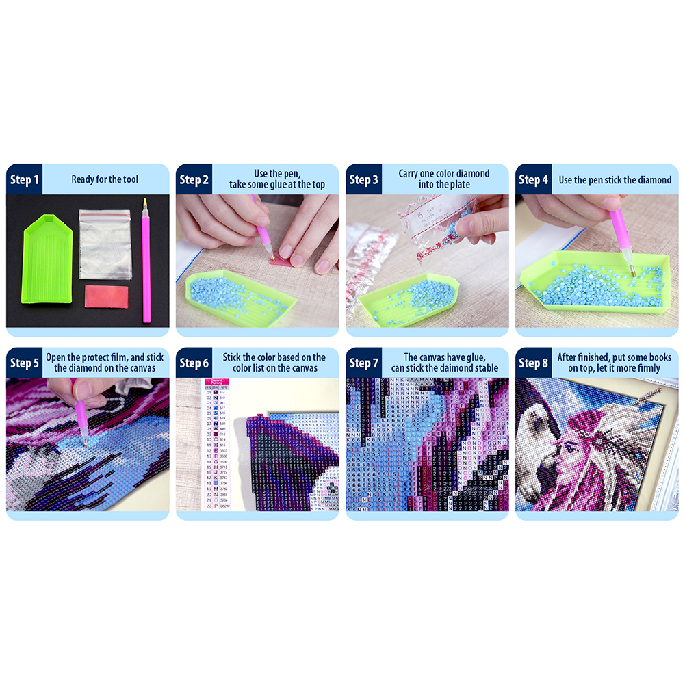 5D Kit Rhinestone DIY Yellow L - Resin Craft Kit recension och pris