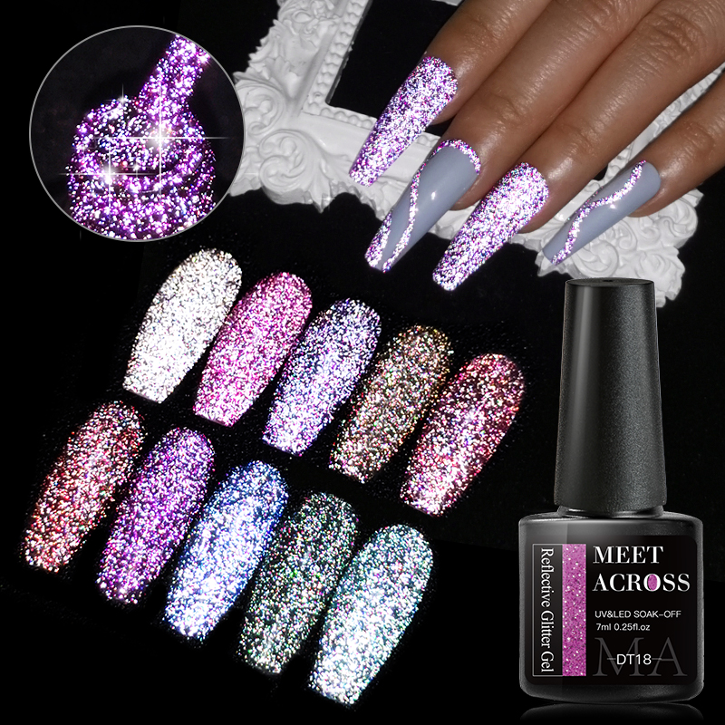 6Pcs Glitter Nail Gel Polish S - Resin Glitter Pack recension och pris