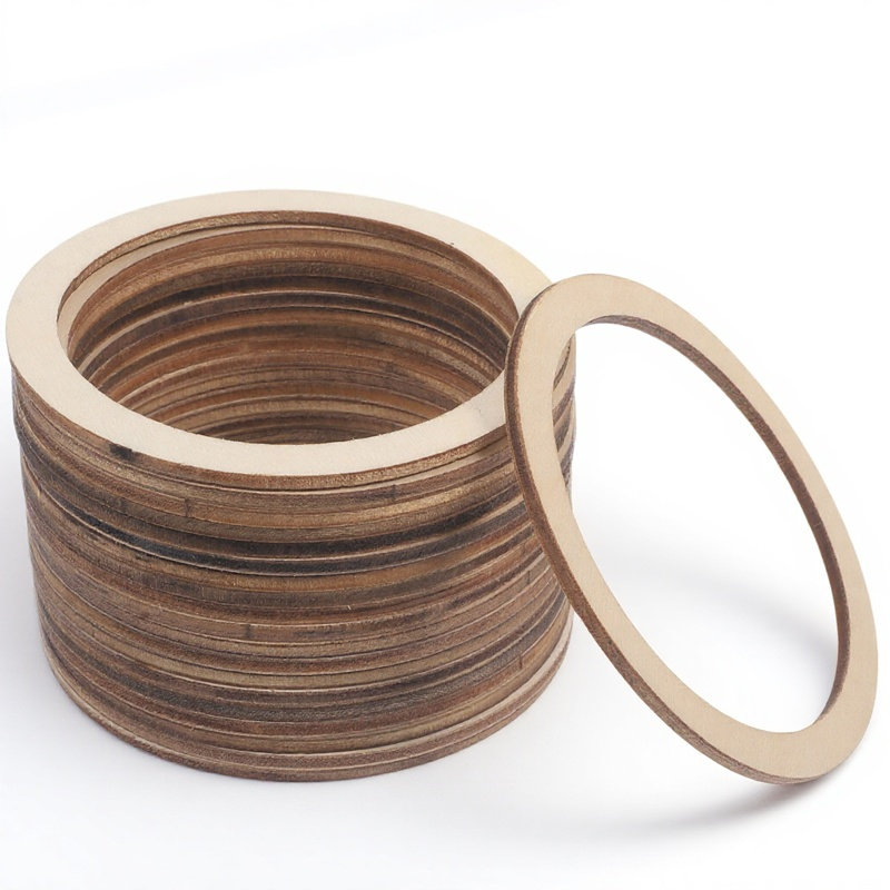 20Pcs Blank Wooden Circles Smo - Wood Ring Blank recension och pris