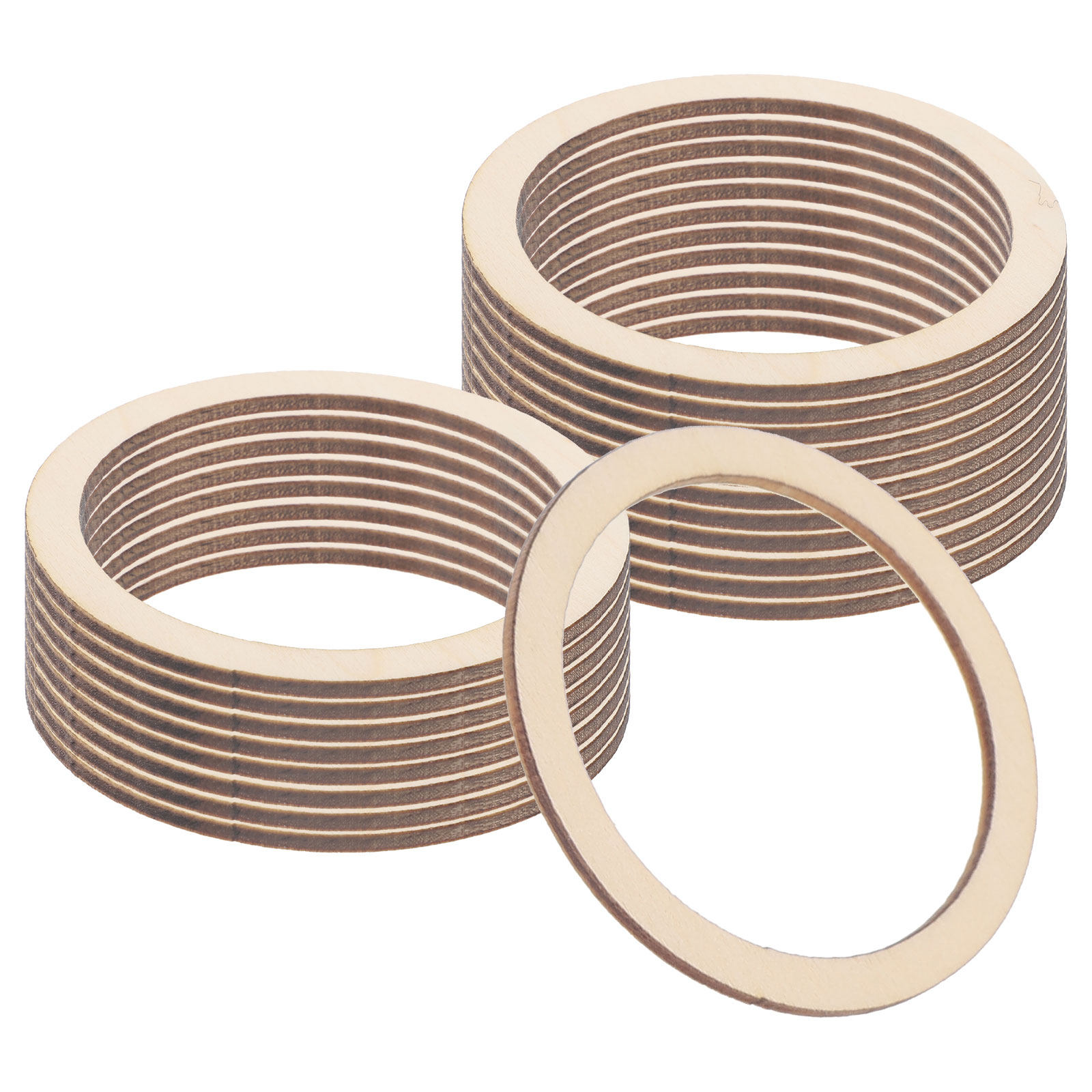 20Pcs Blank Wooden Circles Smo - Wood Ring Blank recension och pris