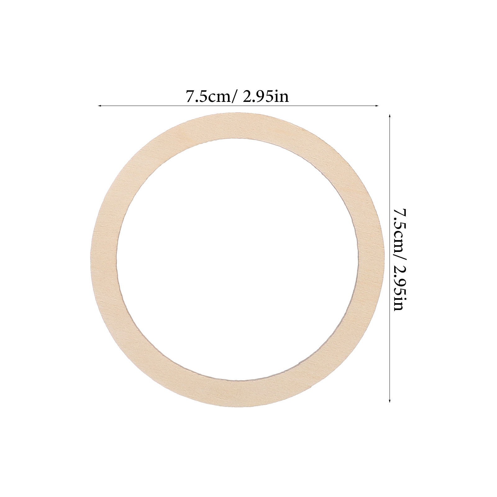 20Pcs Blank Wooden Circles Smo - Wood Ring Blank recension och pris