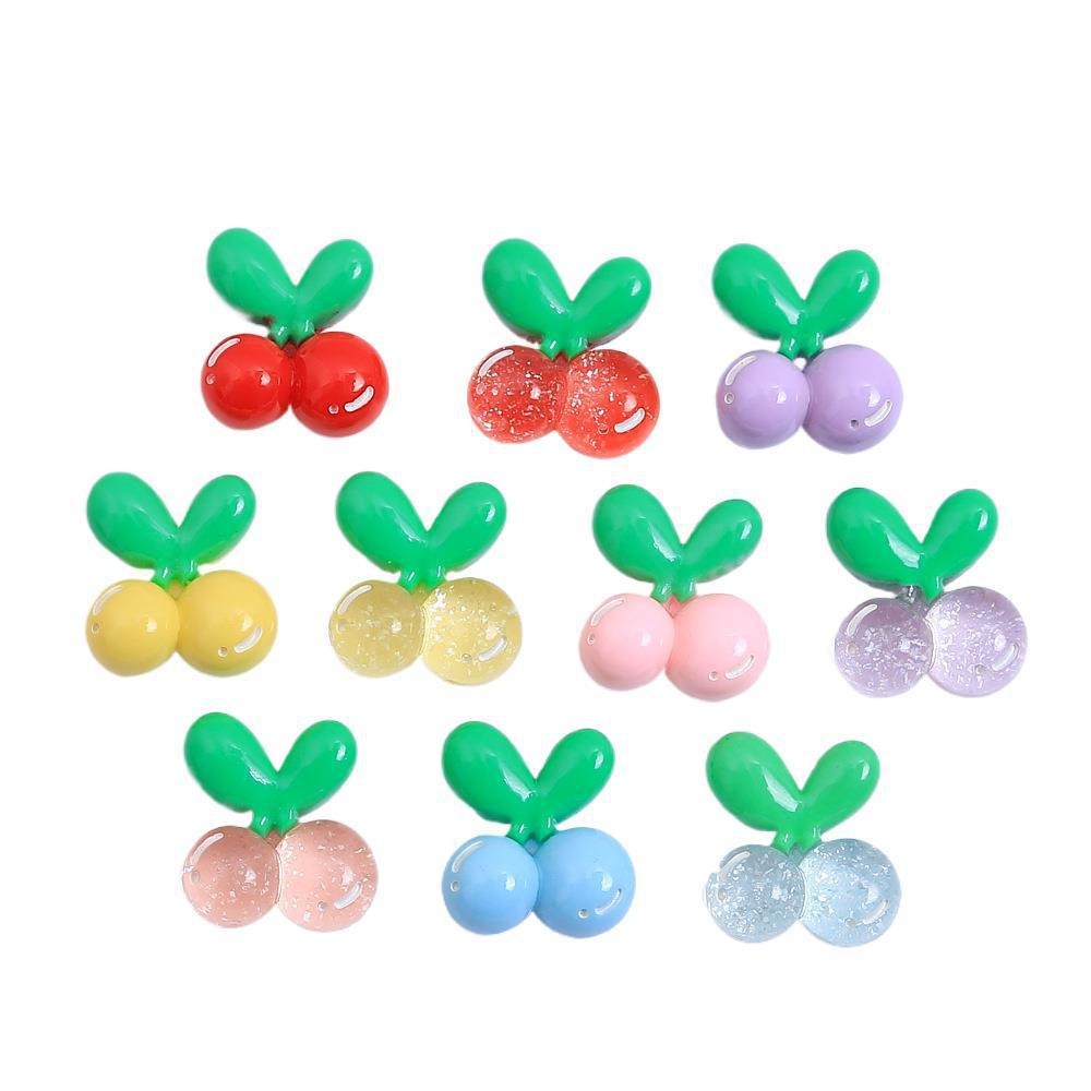 10Pcs Kawii resin Fruit Cherry - Crafting Resin recension och pris