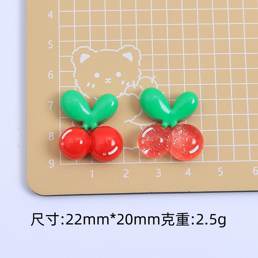 10Pcs Kawii resin Fruit Cherry - Crafting Resin recension och pris