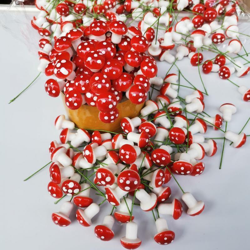 10-80PCS Mini Color Mushroom D - Terrarium Moss Art recension och pris