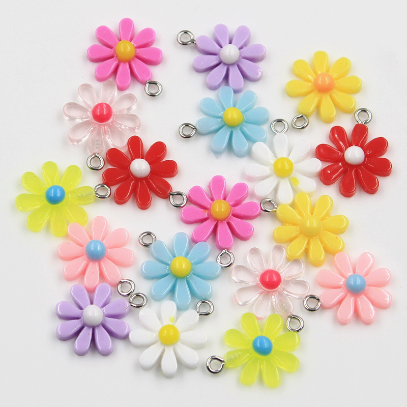 30pcs Charms flower sunflower  - Resin Craft Ideas recension och pris