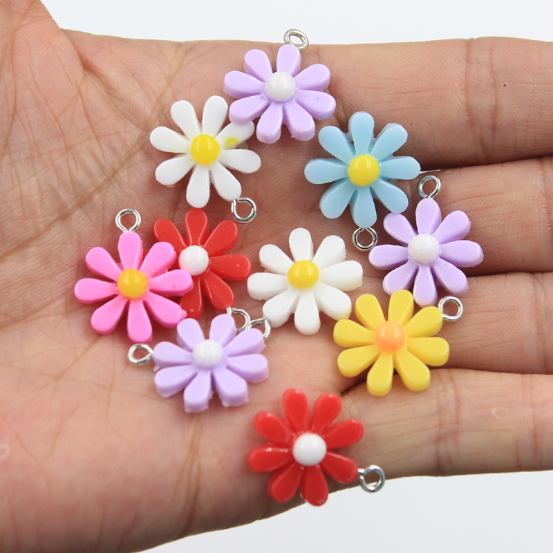 30pcs Charms flower sunflower  - Resin Craft Ideas recension och pris
