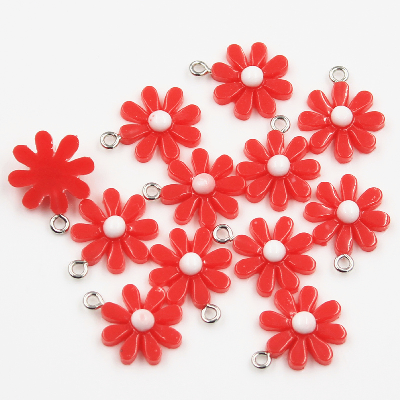 30pcs Charms flower sunflower  - Resin Craft Ideas recension och pris
