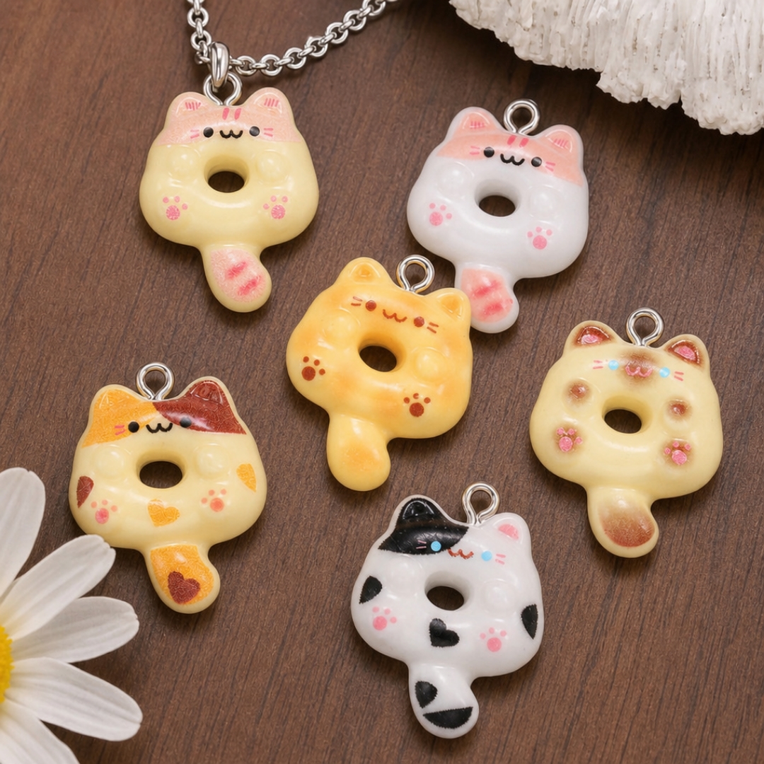 10Pcs Kawaii Cartoon Cat Resin - Resin Crafts Diy recension och pris