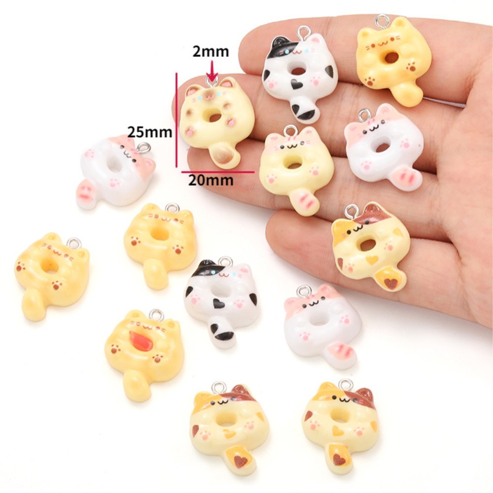 10Pcs Kawaii Cartoon Cat Resin - Resin Crafts Diy recension och pris