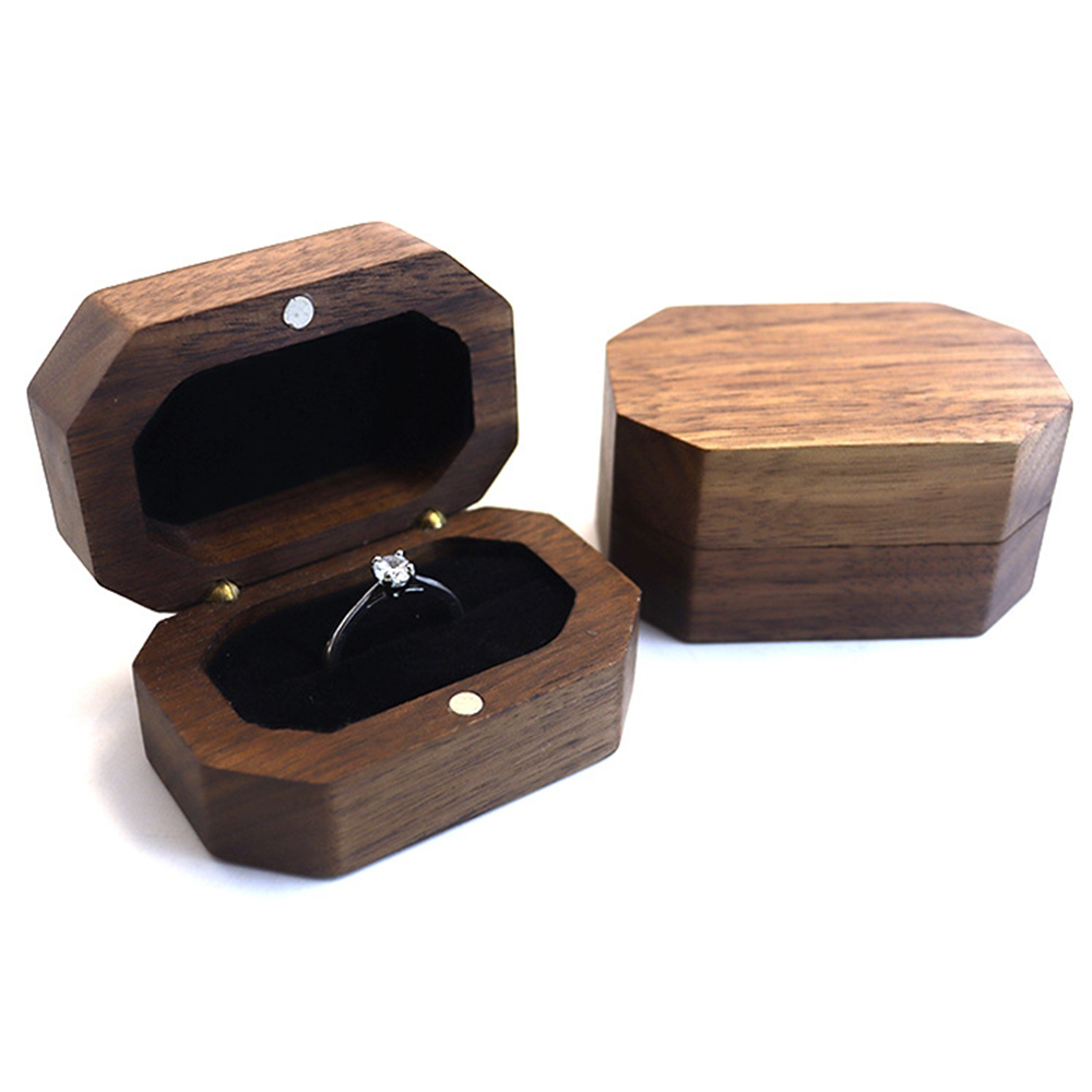 Rectangle Proposal Ring Wooden - Wood Ring Blank recension och pris