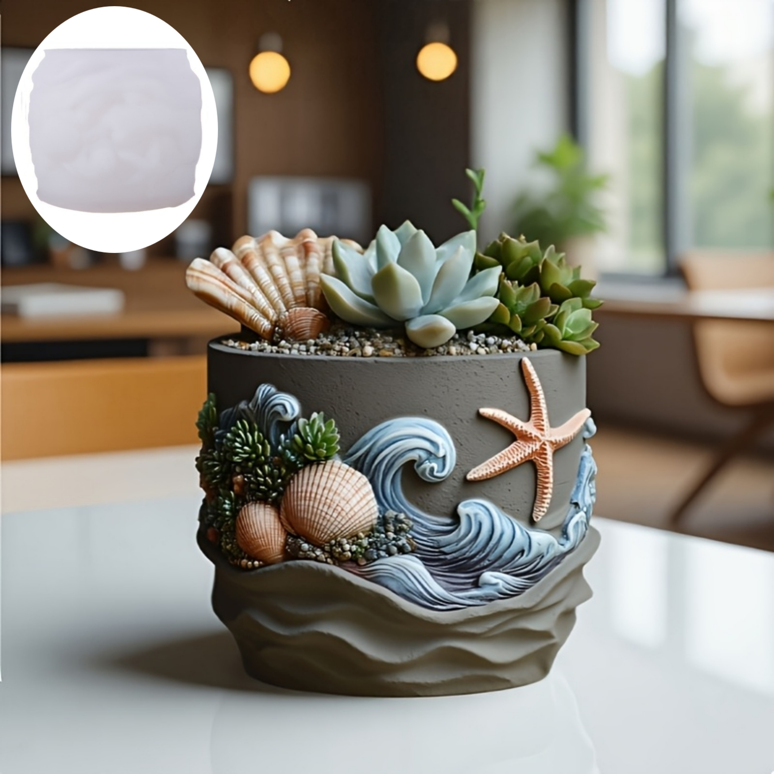 Resin silicone mold 3D ocean w - Resin Ocean Wave Mold recension och pris