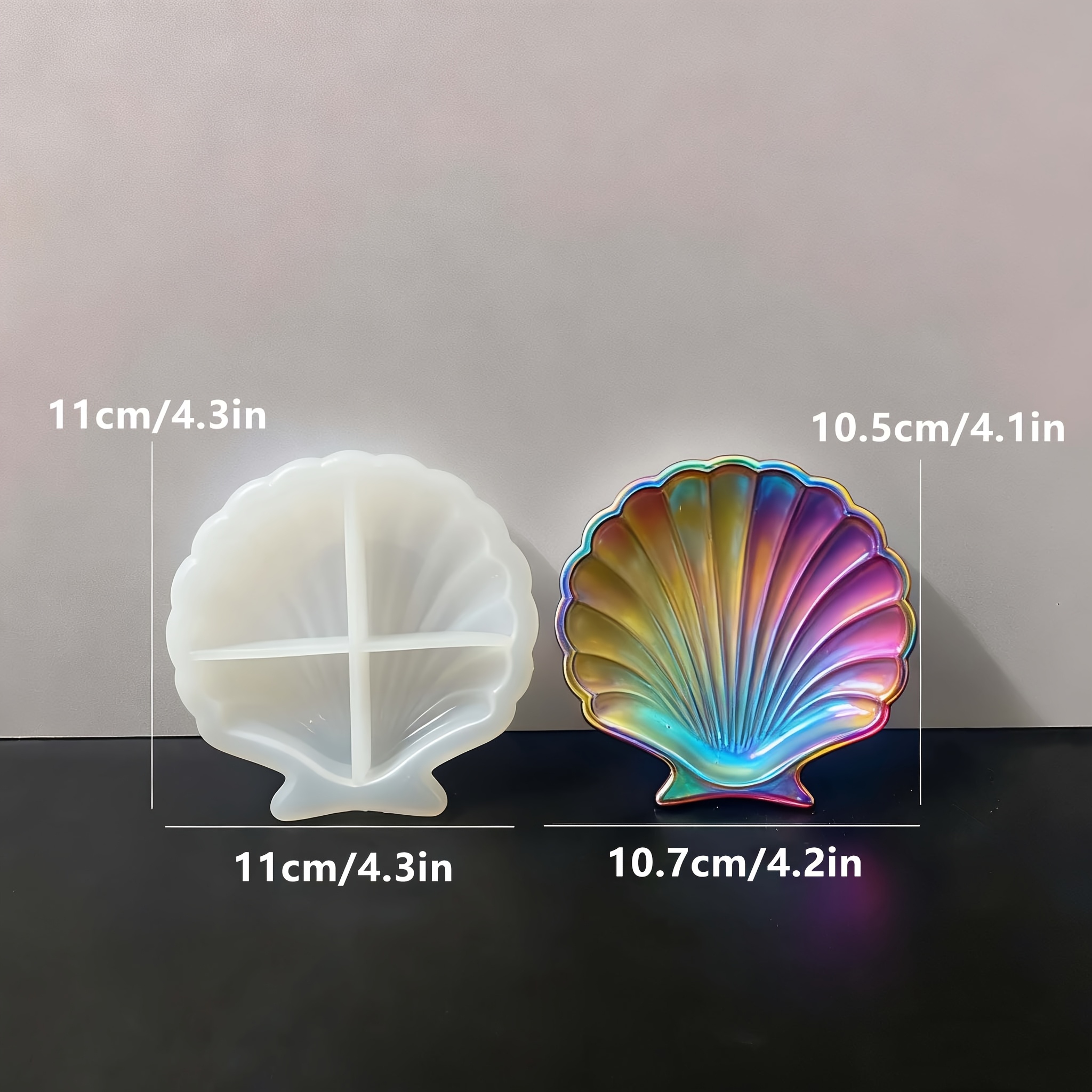 1 piece of silicone shell resi - Silicone Mold Tray recension och pris