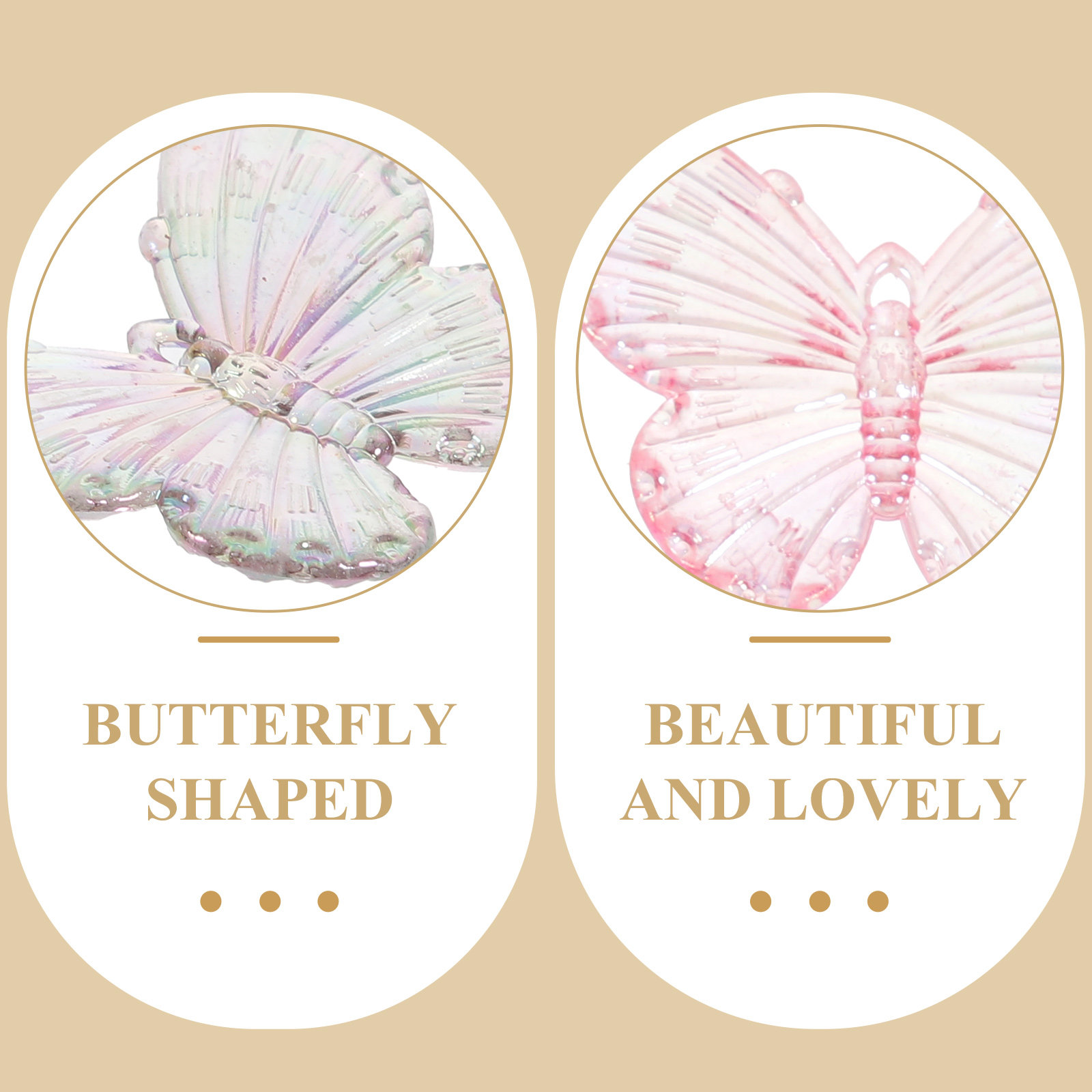 40Pcs Electroplated Butterflie - Resin Craft Supplies recension och pris