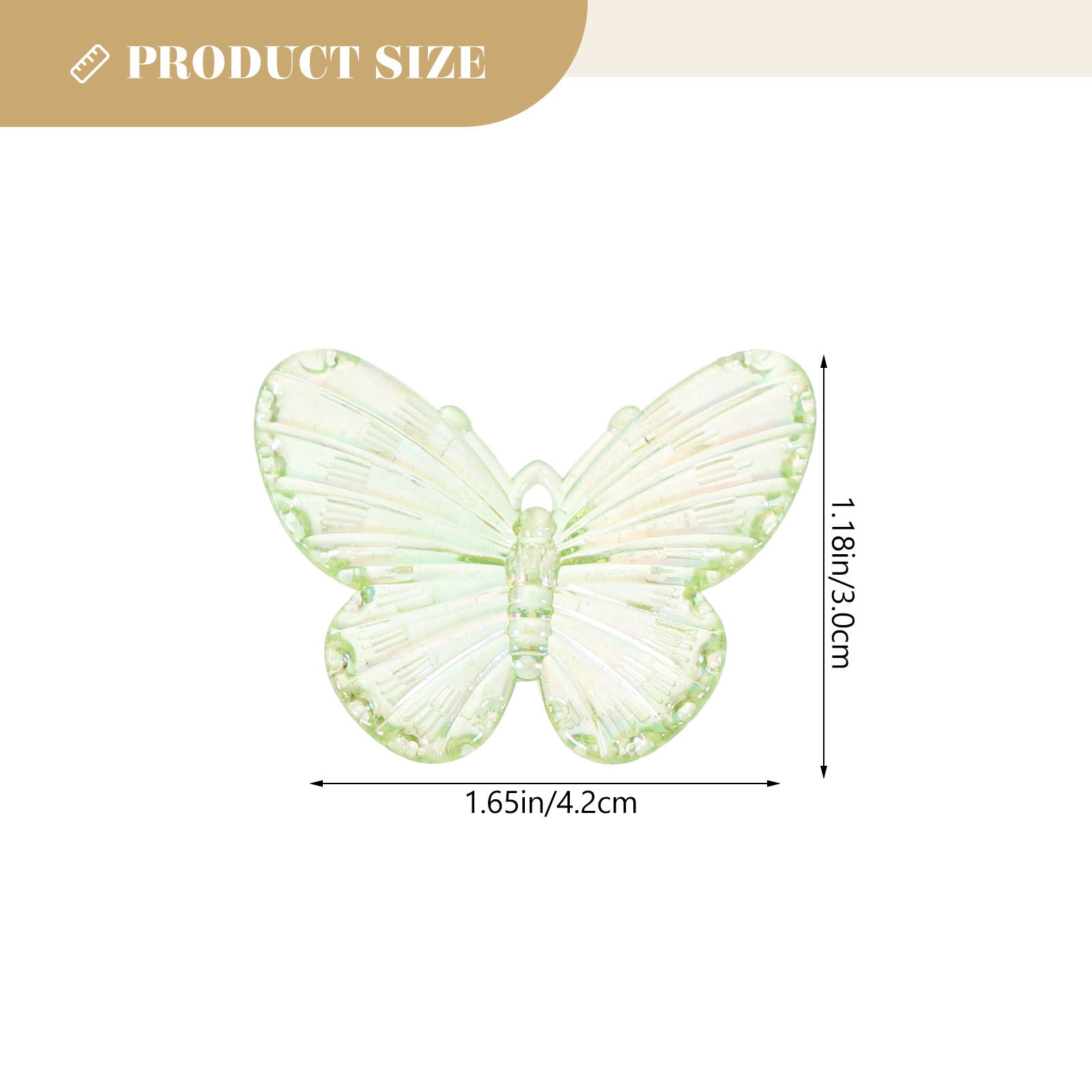 40Pcs Electroplated Butterflie - Resin Craft Supplies recension och pris