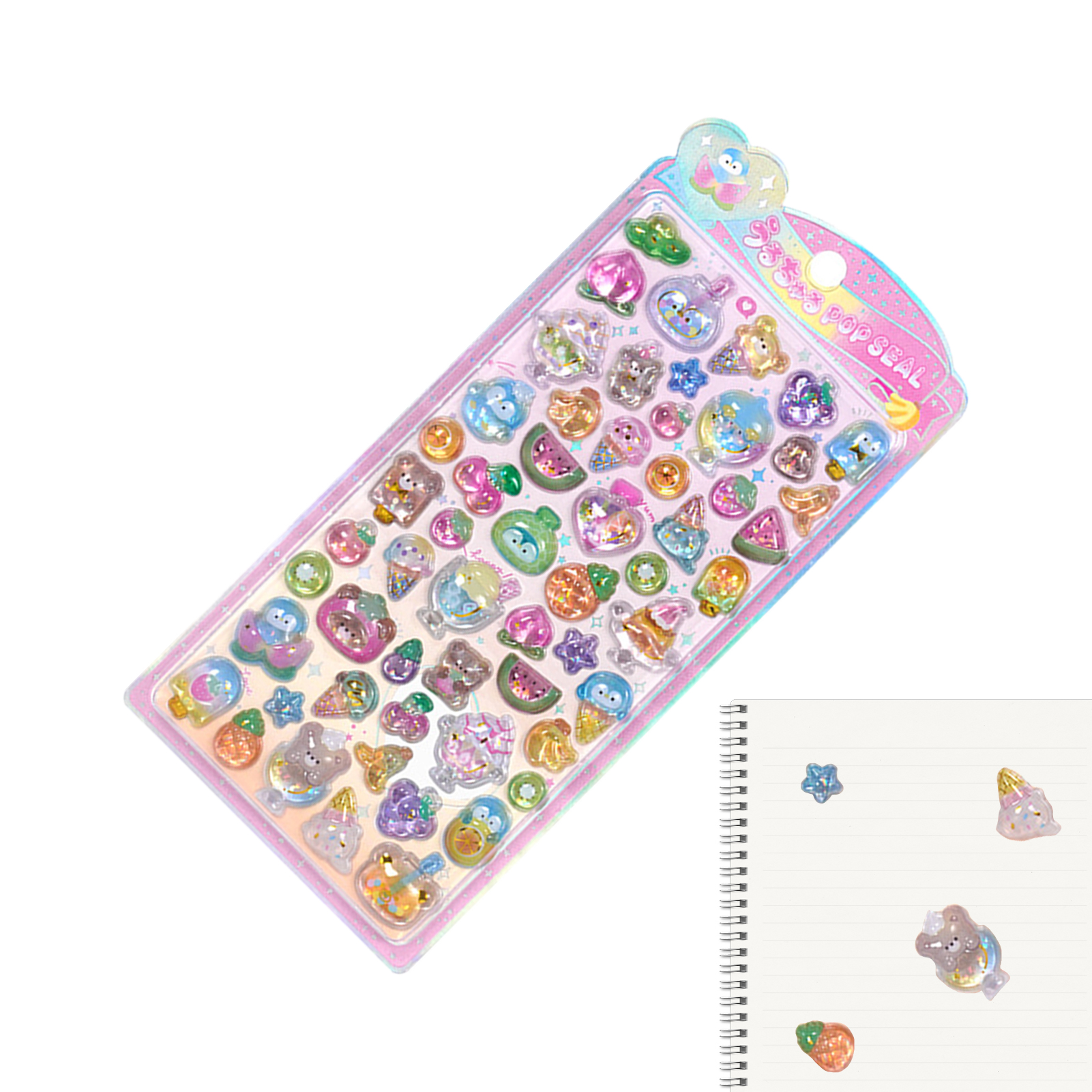 Cute Animal Sticker Pack 3D Sp - Resin Glitter Pack recension och pris