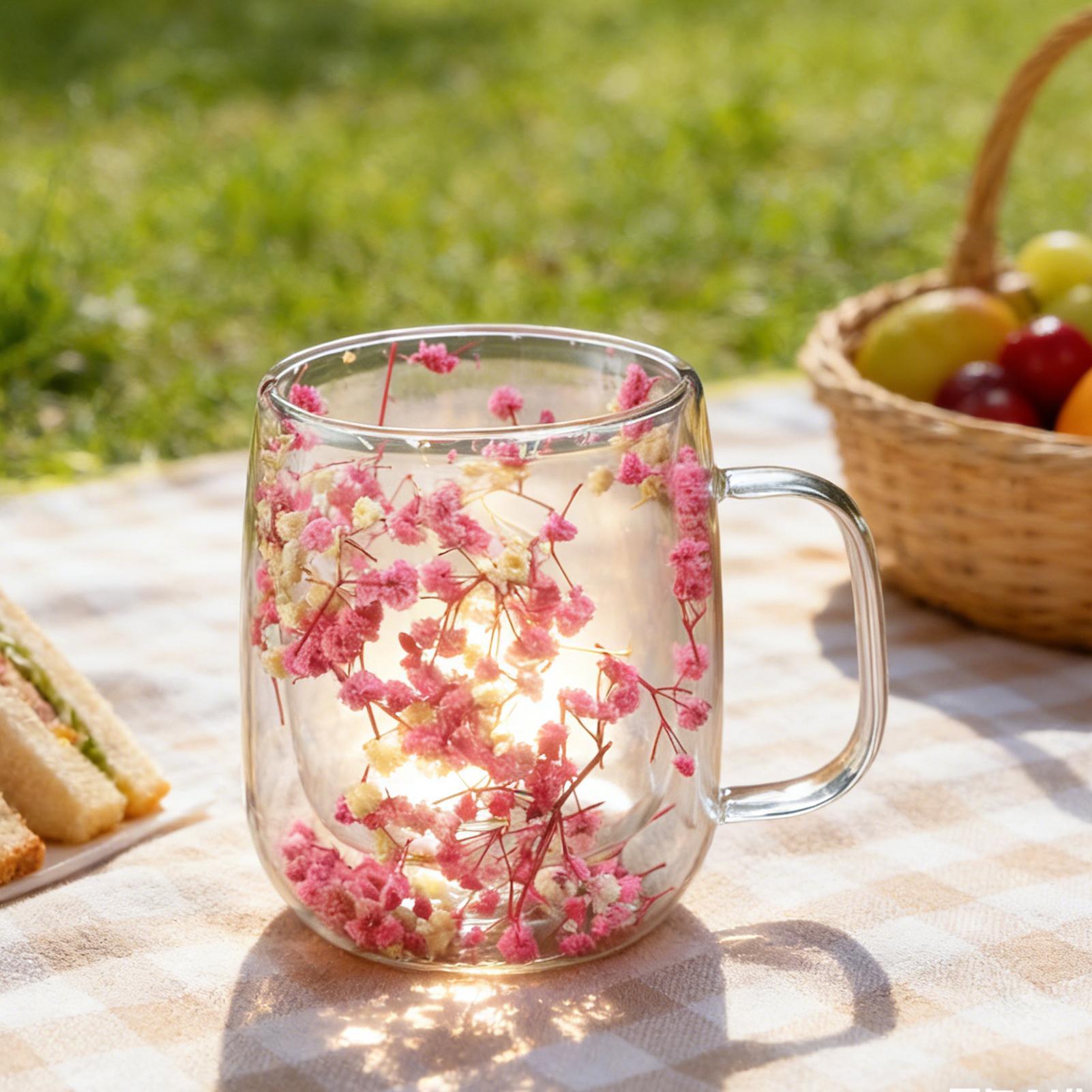 450ml Double Wall Glass Coffee - Dried Flower Bulk recension och pris