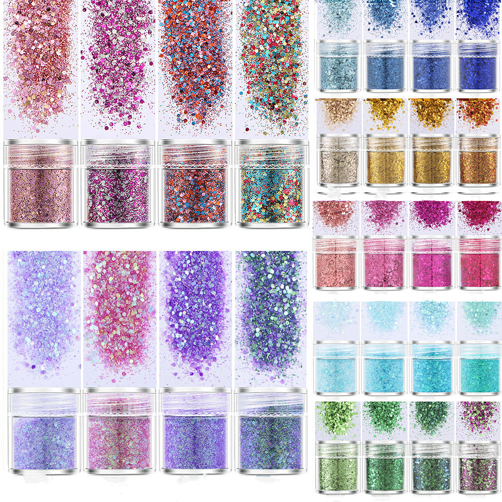 SNASAN 4Pcs Color Superfine Gl - Gold Foil Flakes recension och pris