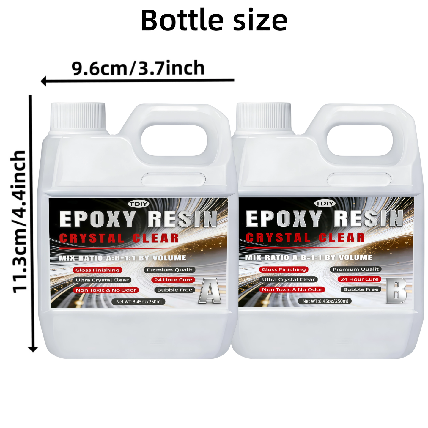 1:1 Crystal Clear Epoxy Resin  - Gold Foil Flakes recension och pris