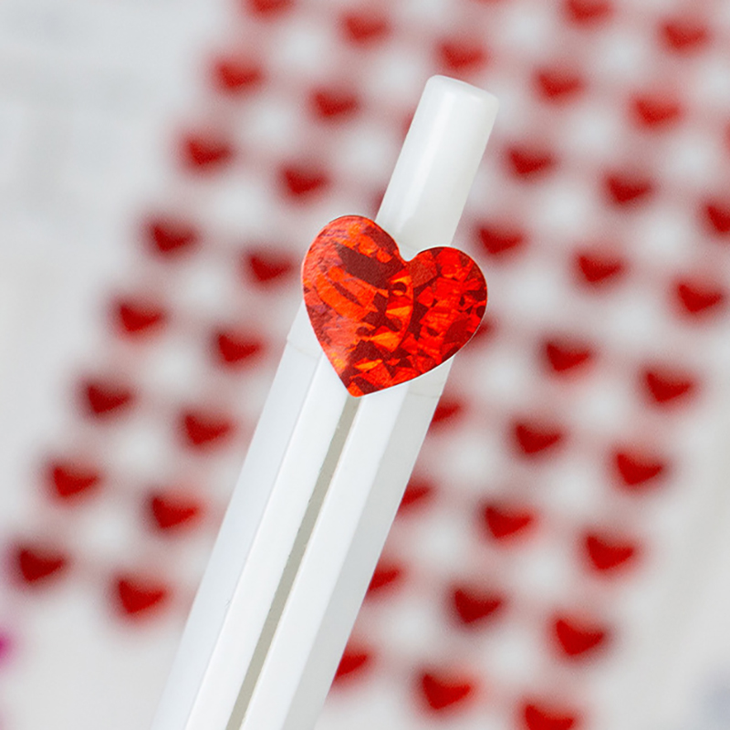 10 Sheets Laser Small Heart St - Gold Foil Flakes recension och pris