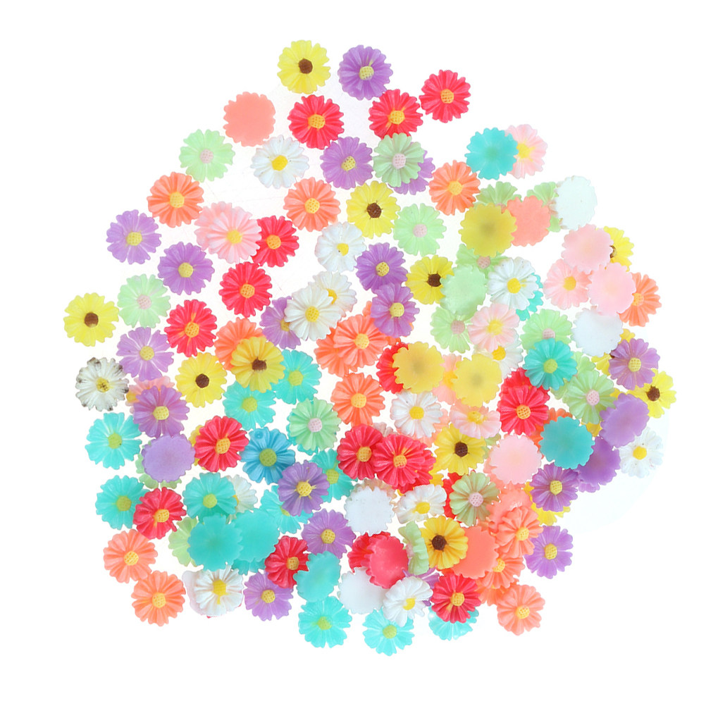 50Pcs 9Mm Small Daisy Resin Fl - Resin Crafts Diy recension och pris