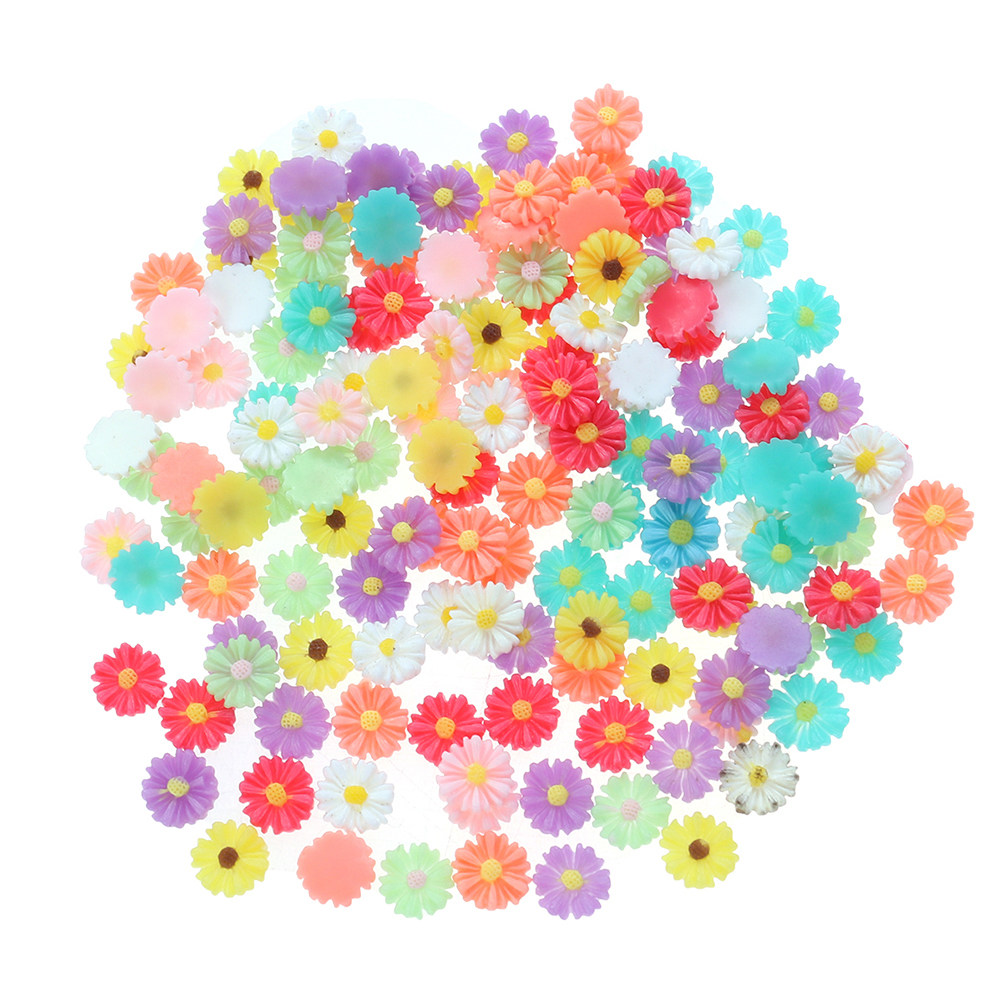 50Pcs 9Mm Small Daisy Resin Fl - Resin Crafts Diy recension och pris