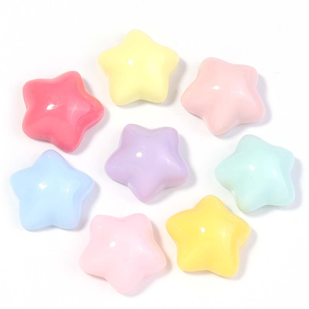 50pcs/lot 16mm Colorful Star R - Resin Crafts Diy recension och pris