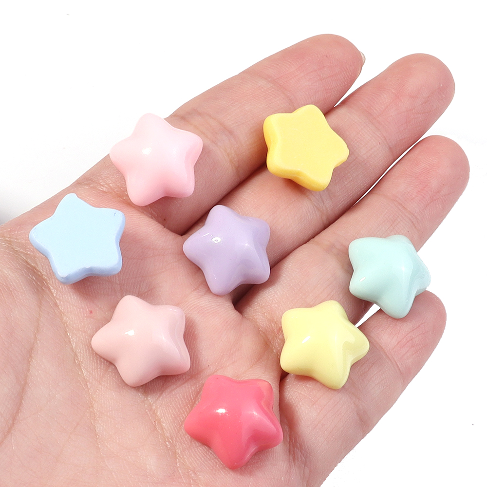 50pcs/lot 16mm Colorful Star R - Resin Crafts Diy recension och pris