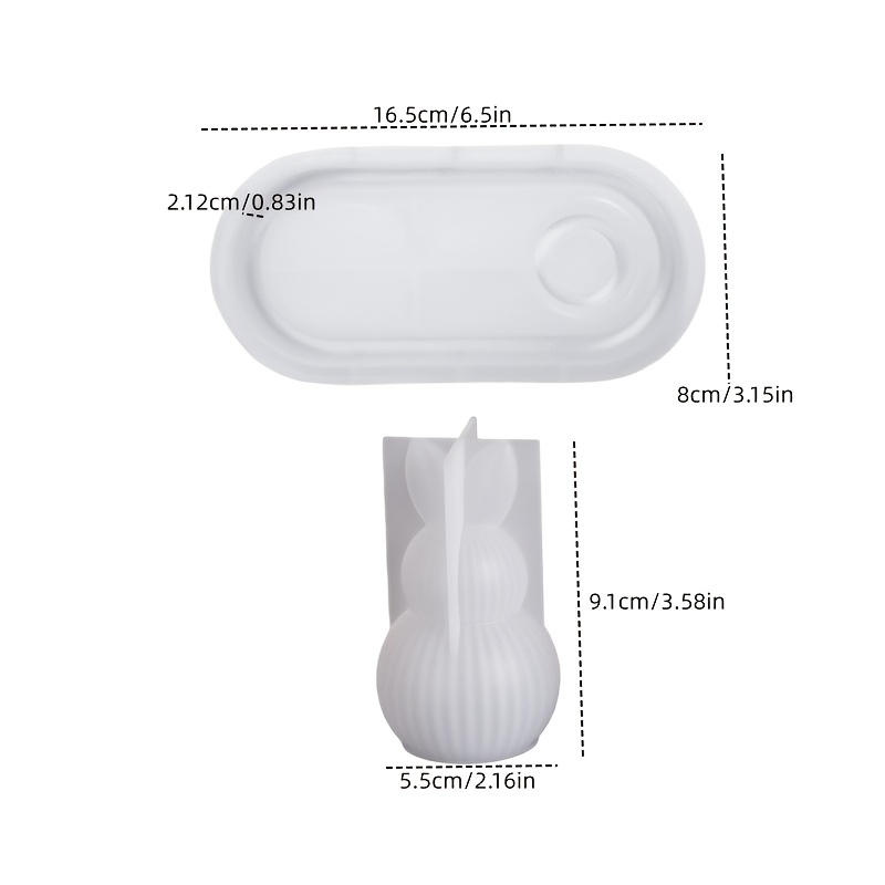 DIY Plaster Silicone Mold 2pcs - Silicone Mold Tray recension och pris