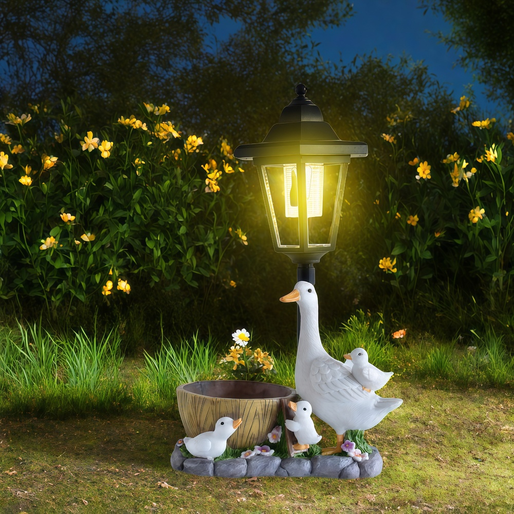 Solar Duck Night Light Garden  - Resin Craft Material recension och pris