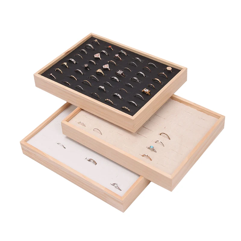 Wholesale Wood 48 Grids Rings  - Wood Ring Blank recension och pris