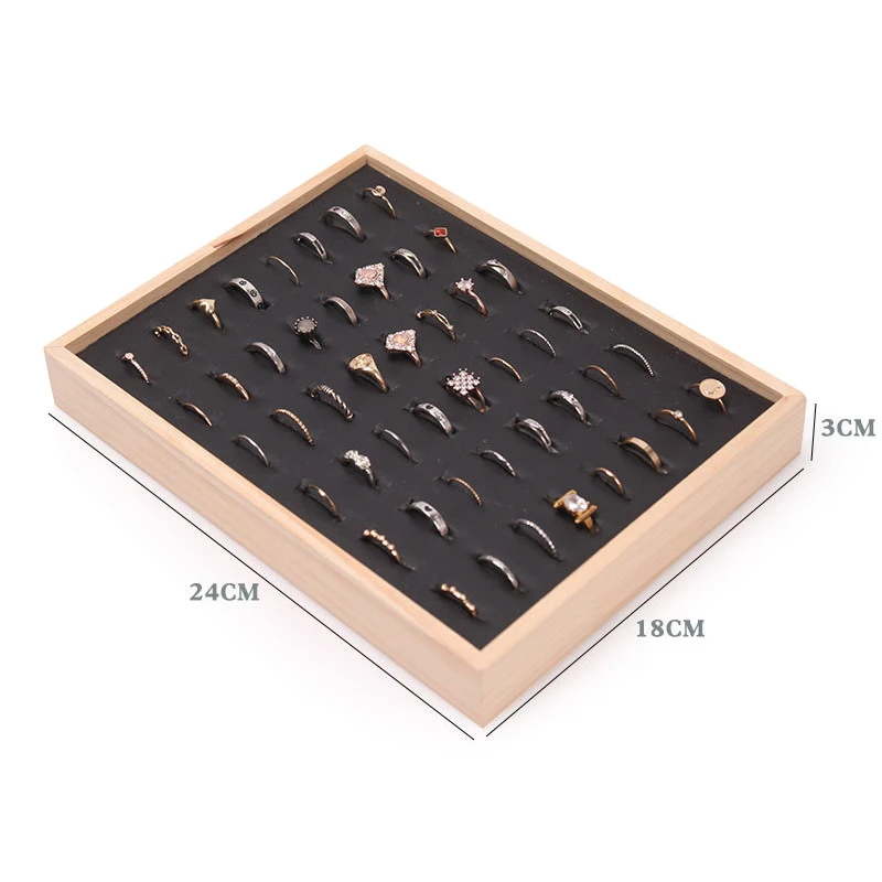 Wholesale Wood 48 Grids Rings  - Wood Ring Blank recension och pris