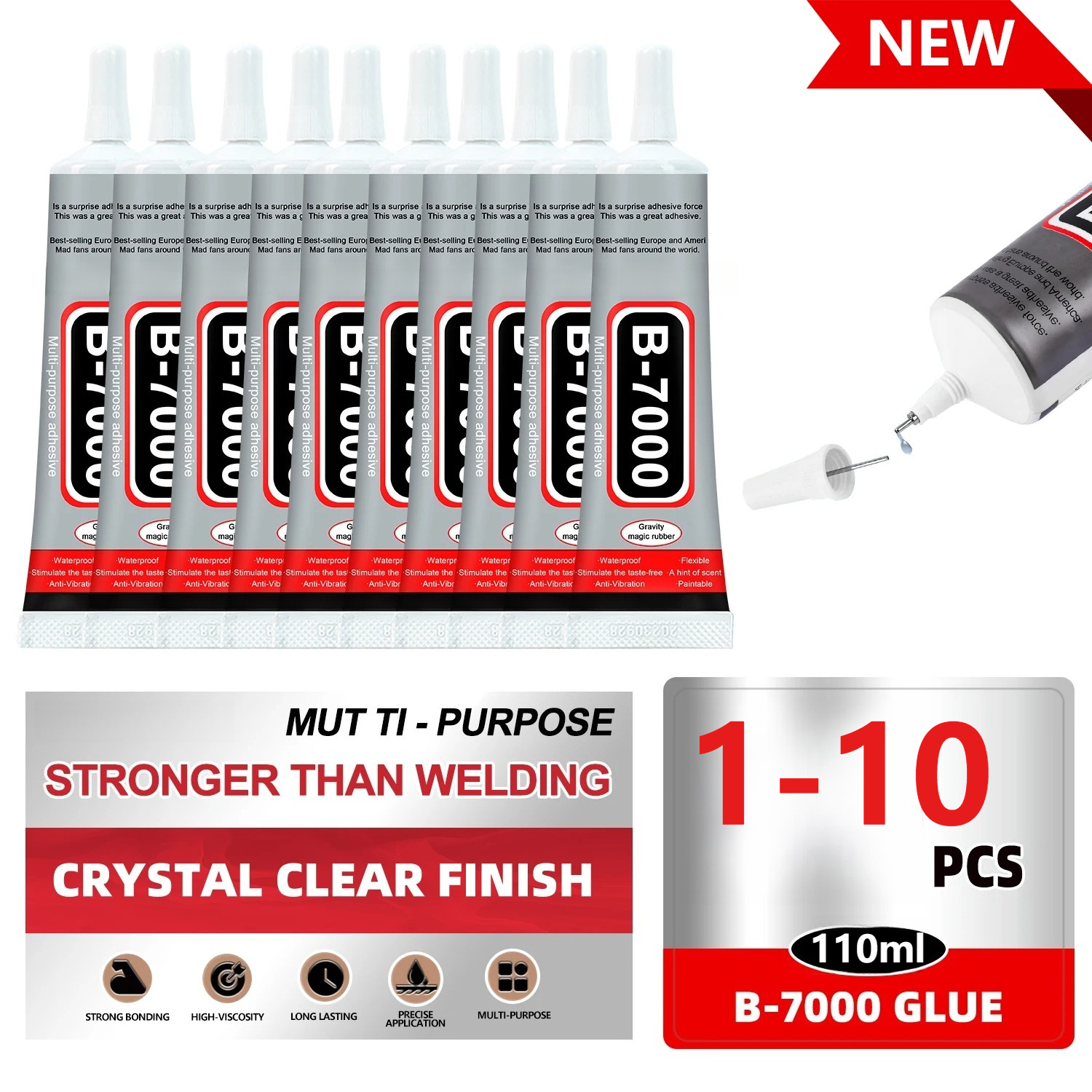 Super Glue B-7000 Loolifl 1-10 - Resin Craft Material recension och pris