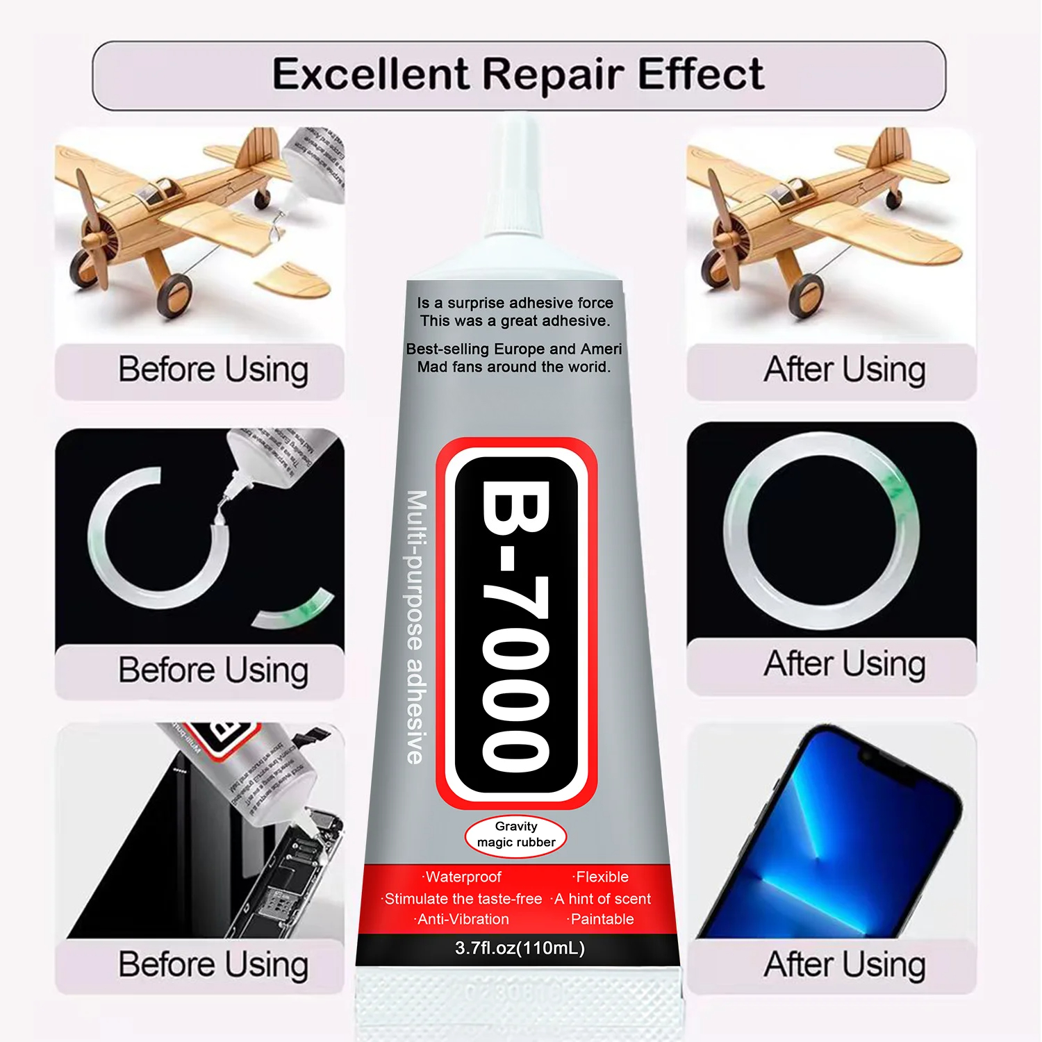 Super Glue B-7000 Loolifl 1-10 - Resin Craft Material recension och pris