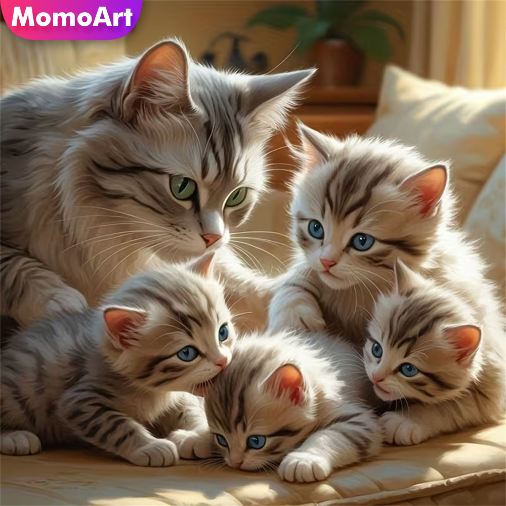 Momoart DIY Diamond Mosaic Cat - Resin Craft For Beginners recension och pris