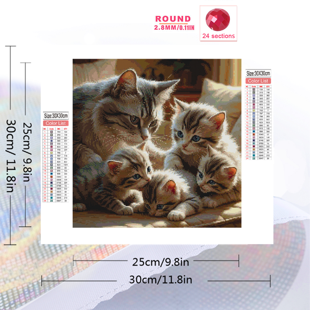 Momoart DIY Diamond Mosaic Cat - Resin Craft For Beginners recension och pris