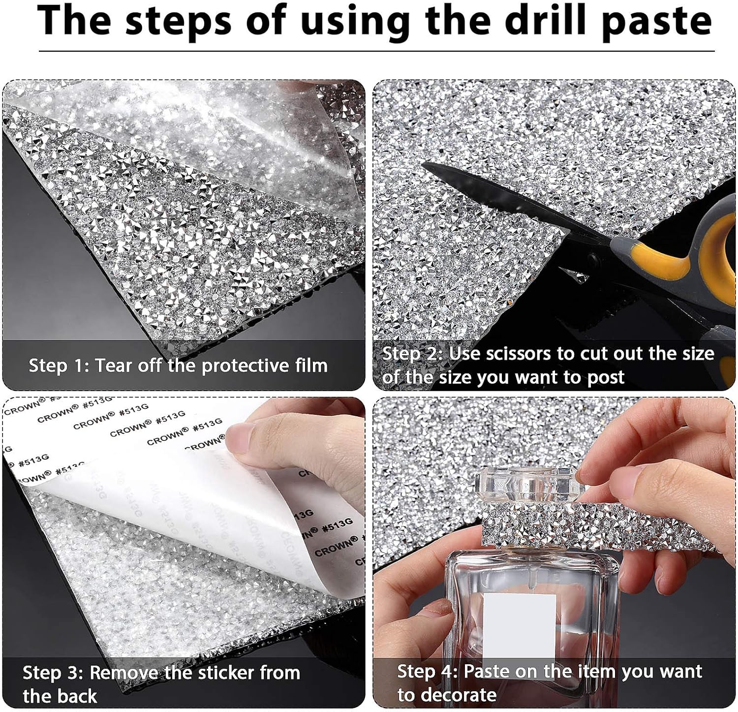 Crystal Rhinestone Sticker She - Resin Crafts Diy recension och pris