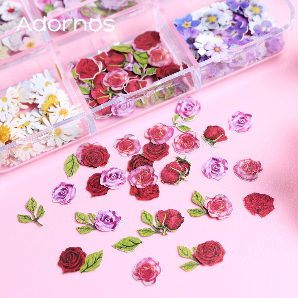 6 Grids Flowers Wood Pulp Chip - Flower Preservation Resin recension och pris