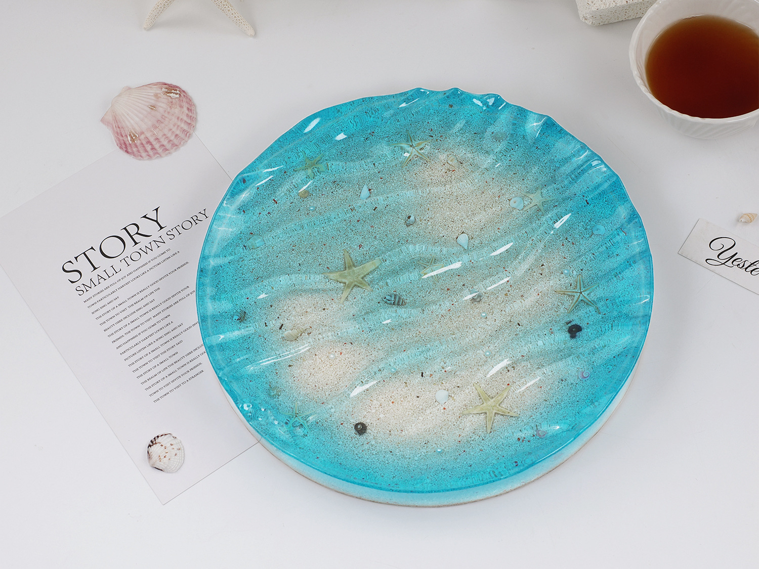 Sea Wave Tray Crystal Epoxy Re - Resin Ocean Wave Mold recension och pris