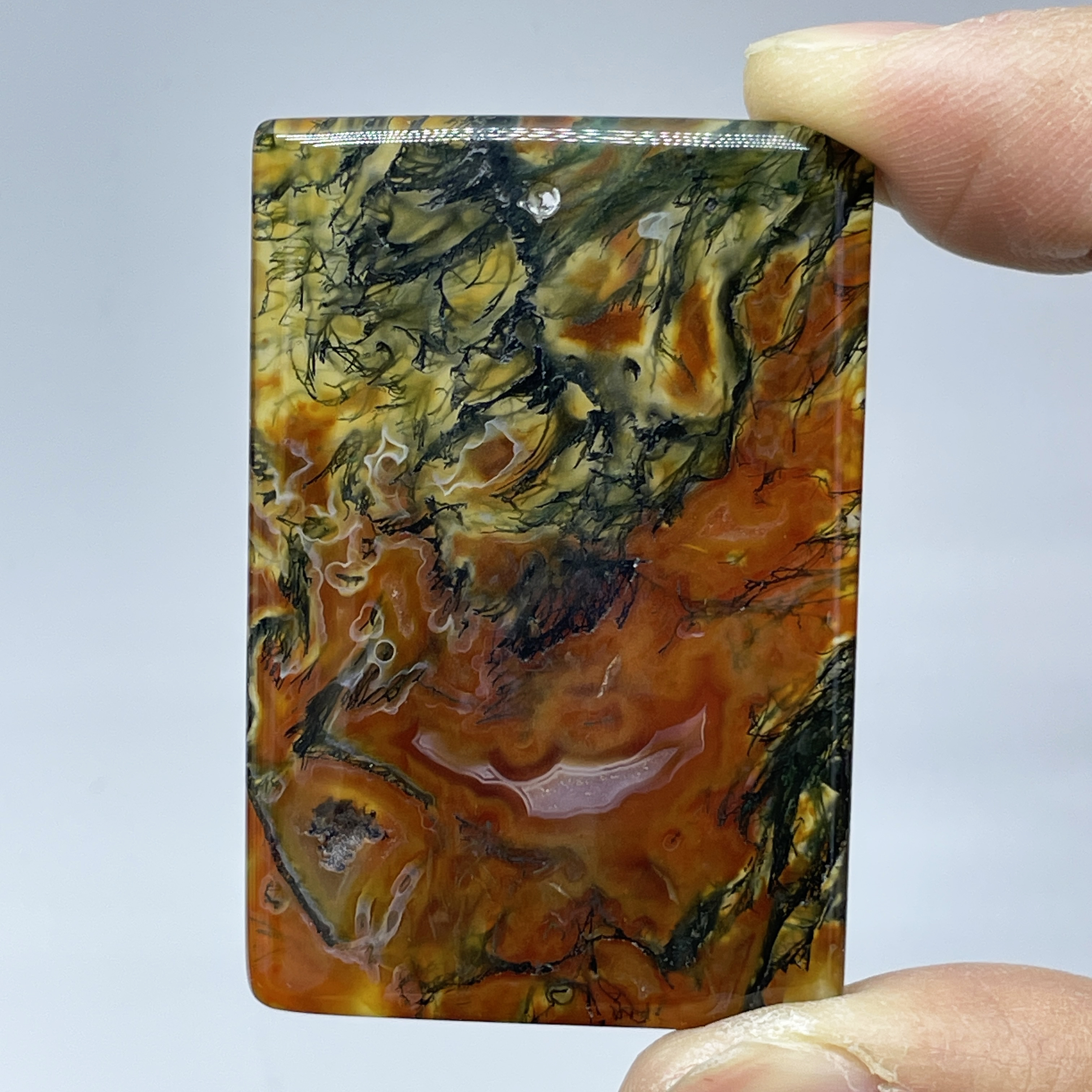 Natural Crystal Moss Agate Wat - Terrarium Moss Art recension och pris