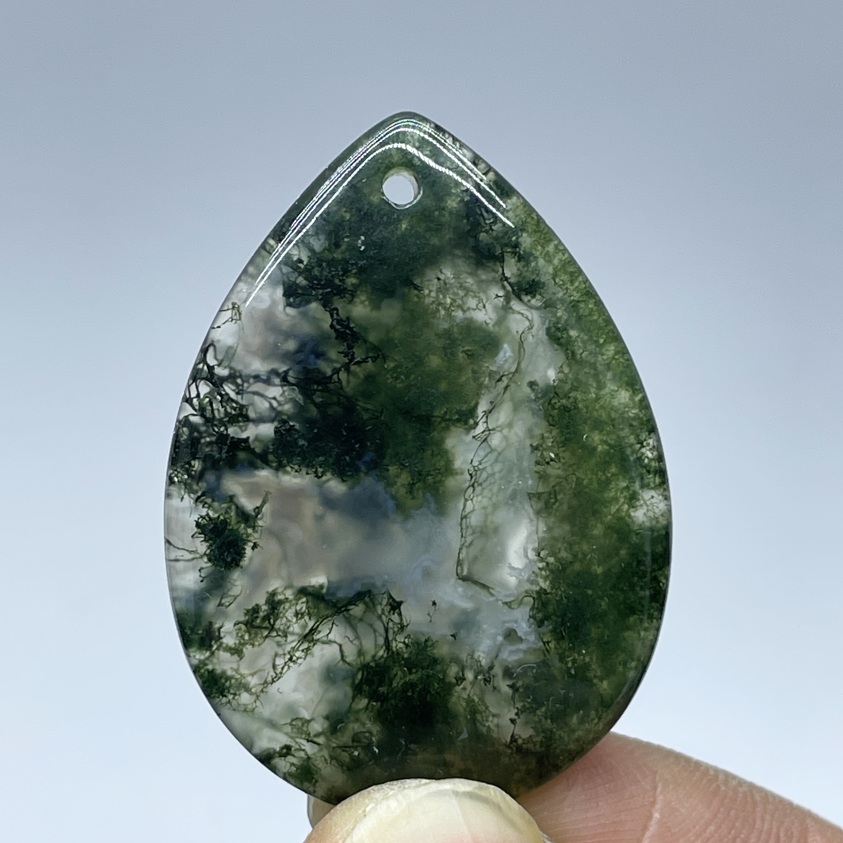 Natural Crystal Moss Agate Wat - Terrarium Moss Art recension och pris