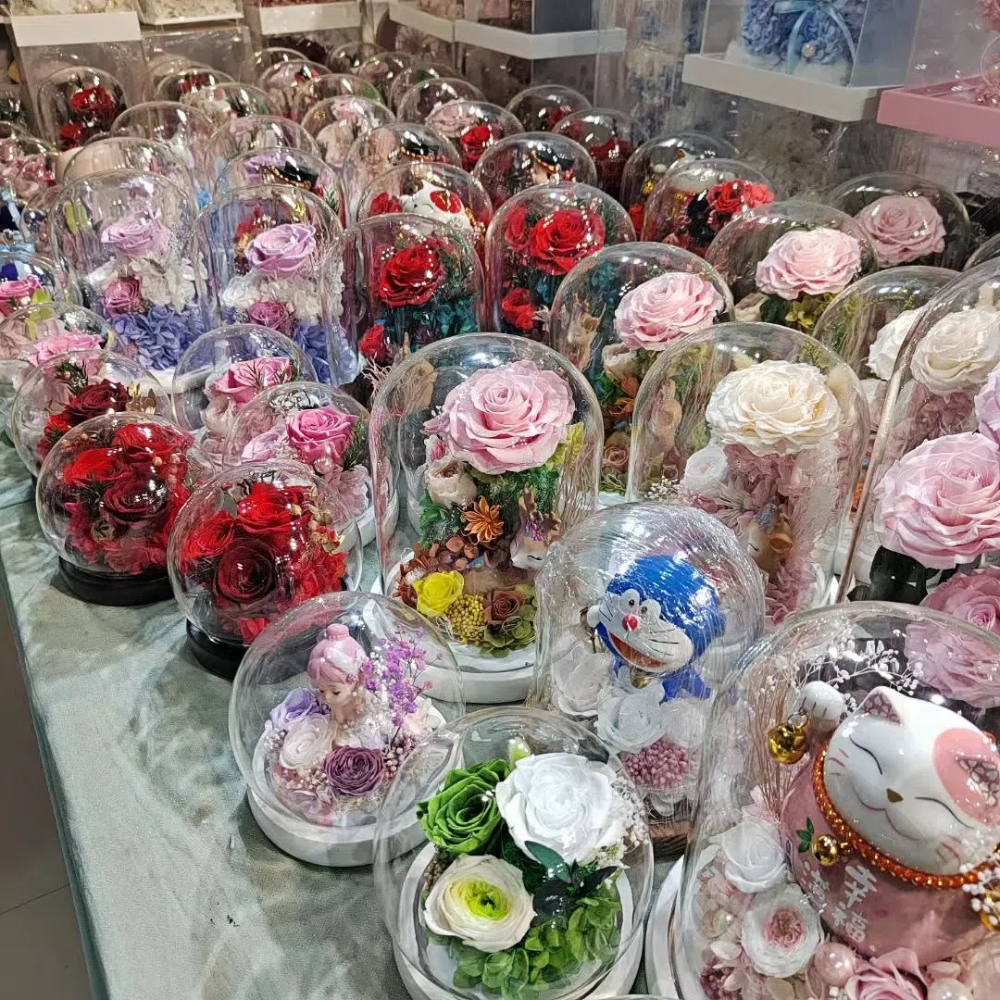 6pcs Eternal Rose Flower Heads - Dried Flower Bulk recension och pris