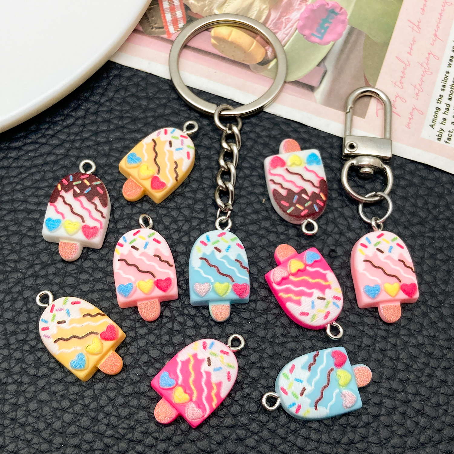 5/10pcs Cute Fashion Resin Acr - Resin Craft Projects recension och pris