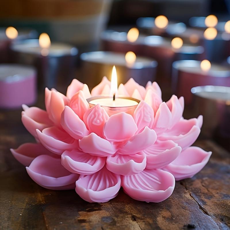 1PC Lotus Flower Candle Mold S - Resin Craft Ideas recension och pris