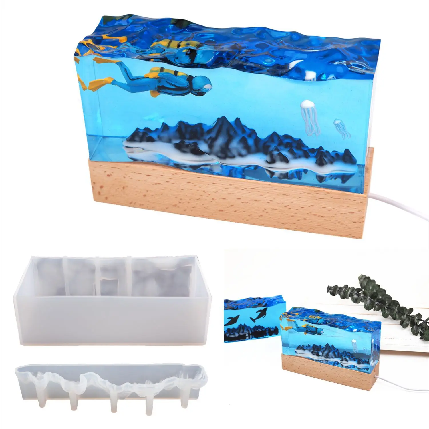 1set New Sea Wave Resin Mold,  - Resin Ocean Wave Mold recension och pris