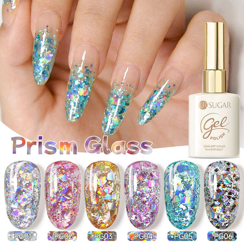 UR SUGAR 6PCS Chunky Glitter G - Resin Glitter Pack recension och pris