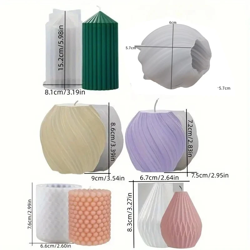 3D Spiral Striped Silicone Mol - Resin Craft Projects recension och pris