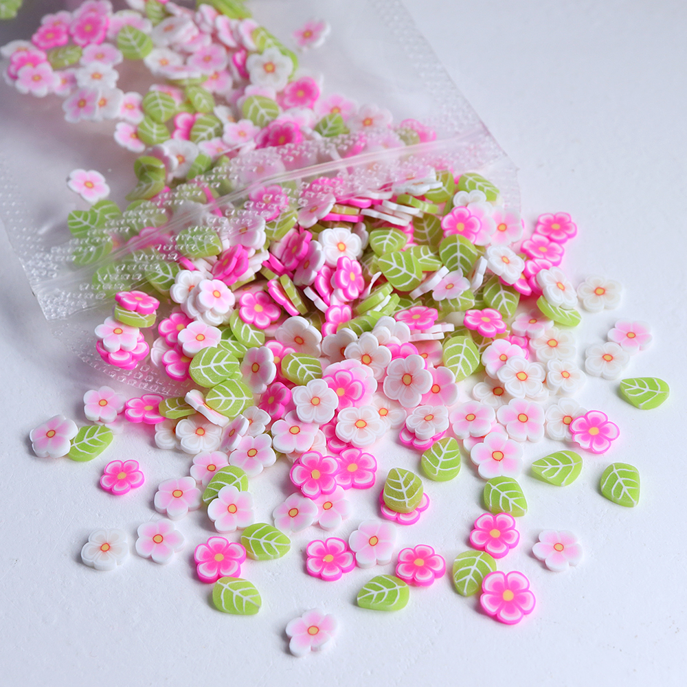 10g Pink Flowers Polymer Clay  - Flower Preservation Resin recension och pris