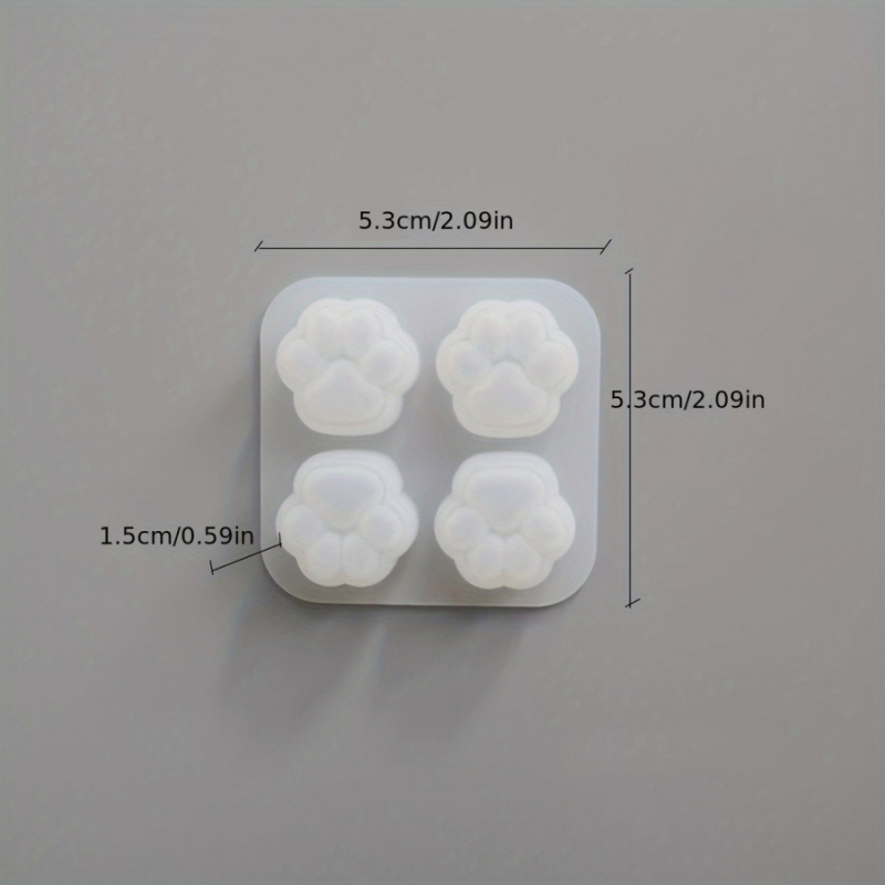 1Cat Paw Pattern Silicone Mold - Epoxy Uv Resin Kit recension och pris