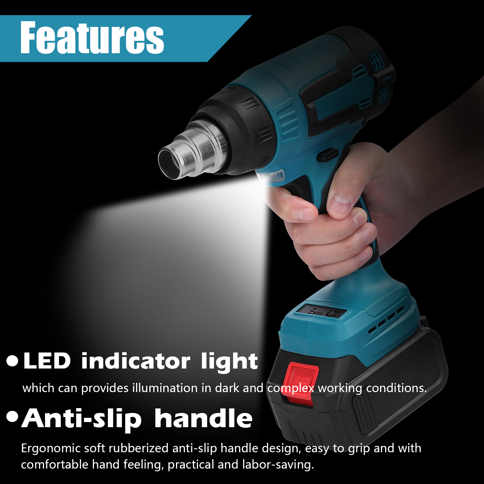 300W Cordless Hot Air Machine  - Heat Gun Small recension och pris