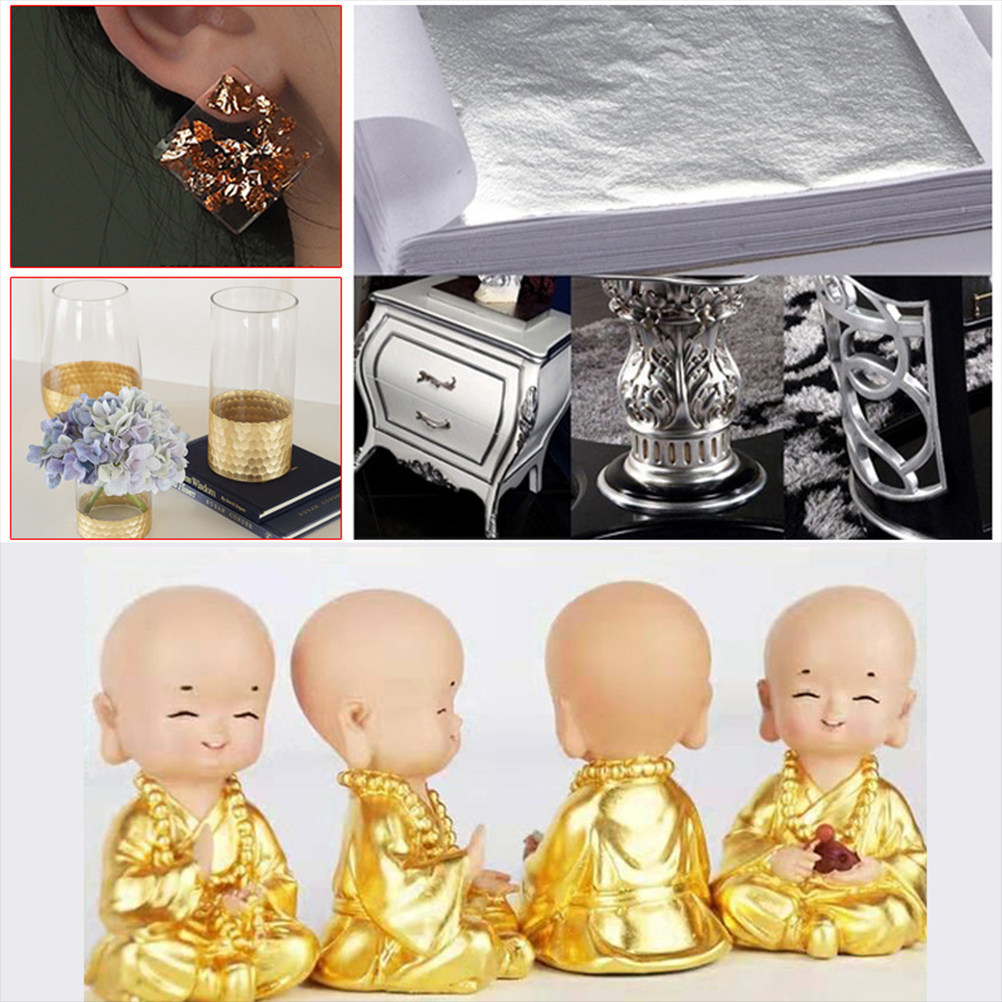 300 Sheets Gold Leaf Sheets Im - Gold Foil Flakes recension och pris